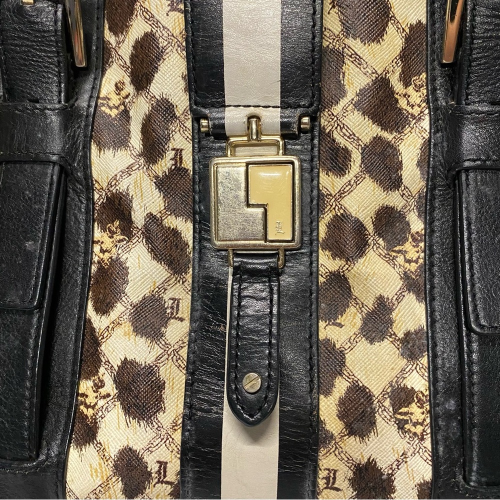L.A.M.B. by Gwen Stefani Grantham Tote Leopard Print Luxury Designer Bag - Picture 3 of 14